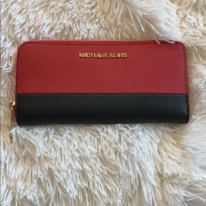 Michael Kors black & red wallet